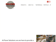 Tablet Screenshot of paversolutions.com